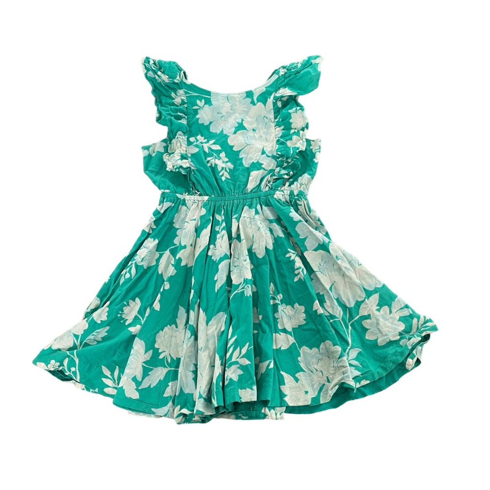 Tea Collection Green Floral Dress Portugal Size 8